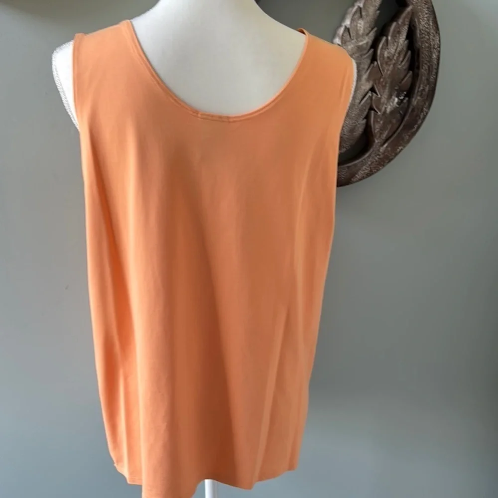 Chico's Orange Knit Sweater with matching tank size 3. 2 piece set